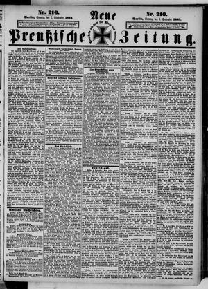 Neue preußische Zeitung vom 07.09.1884