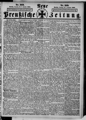 Neue preußische Zeitung vom 11.09.1884