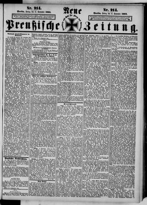 Neue preußische Zeitung vom 12.09.1884