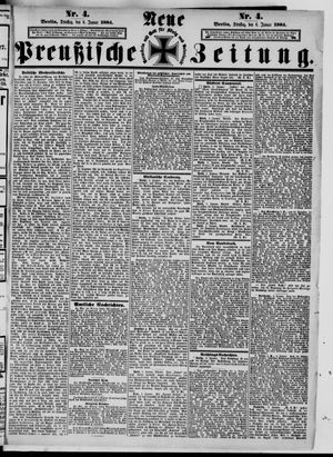 Neue preußische Zeitung vom 06.01.1885