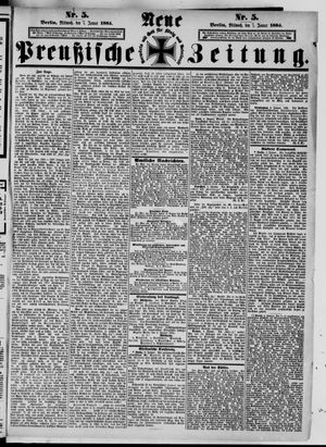 Neue preußische Zeitung vom 07.01.1885
