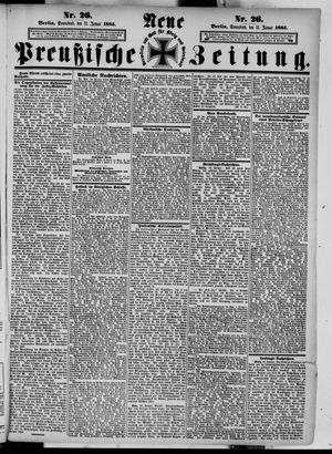 Neue preußische Zeitung vom 31.01.1885