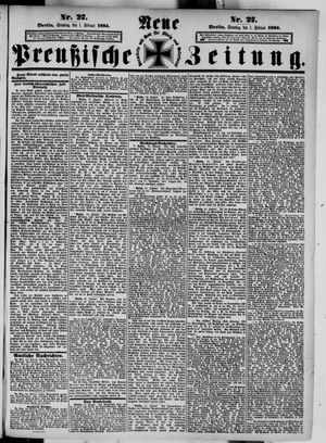 Neue preußische Zeitung vom 01.02.1885
