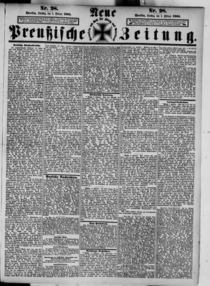 Neue preußische Zeitung on Feb 3, 1885
