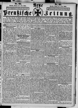Neue preußische Zeitung vom 18.03.1885