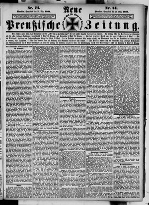 Neue preußische Zeitung vom 28.03.1885