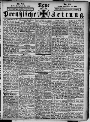 Neue preußische Zeitung vom 12.04.1885