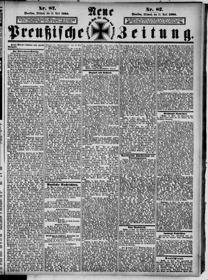 Neue preußische Zeitung vom 15.04.1885
