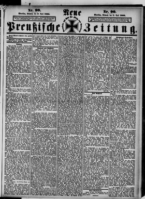 Neue preußische Zeitung vom 29.04.1885