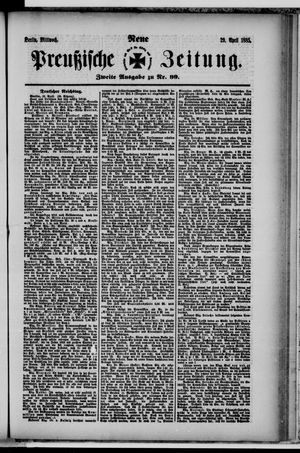 Neue preußische Zeitung vom 29.04.1885