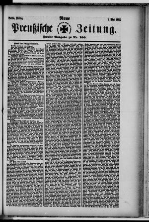 Neue preußische Zeitung vom 30.04.1885