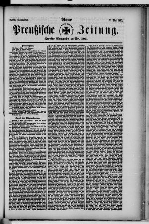 Neue preußische Zeitung vom 01.05.1885