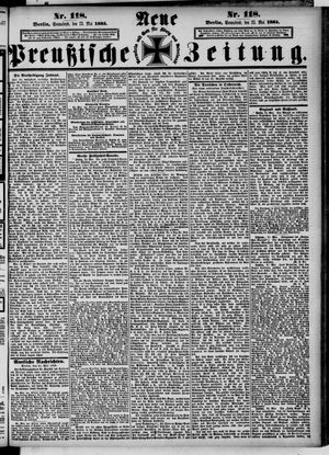Neue preußische Zeitung vom 23.05.1885