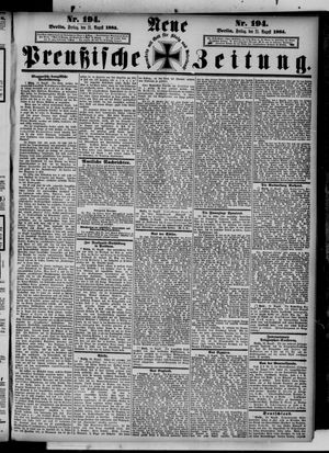 Neue preußische Zeitung on Aug 21, 1885