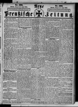 Neue preußische Zeitung vom 23.08.1885