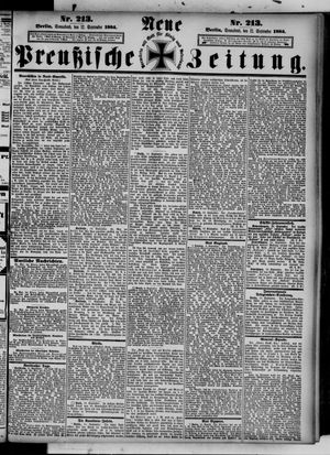 Neue preußische Zeitung vom 12.09.1885