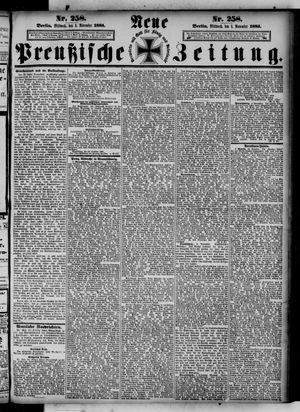 Neue preußische Zeitung vom 04.11.1885