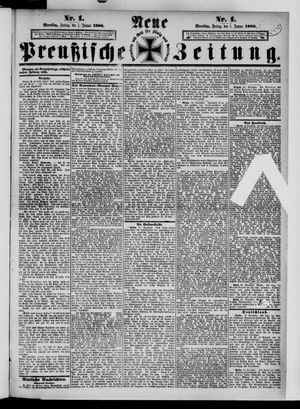 Neue preußische Zeitung vom 01.01.1886