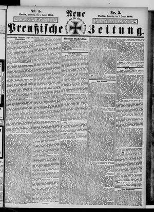 Neue preußische Zeitung vom 07.01.1886