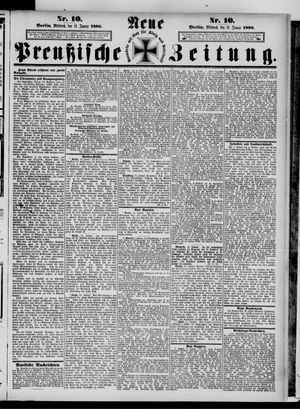 Neue preußische Zeitung on Jan 13, 1886