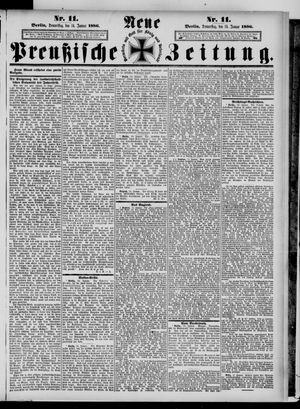 Neue preußische Zeitung vom 14.01.1886