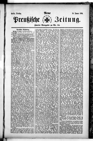 Neue preußische Zeitung vom 19.01.1886