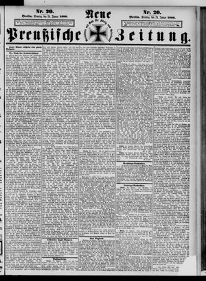 Neue preußische Zeitung vom 24.01.1886