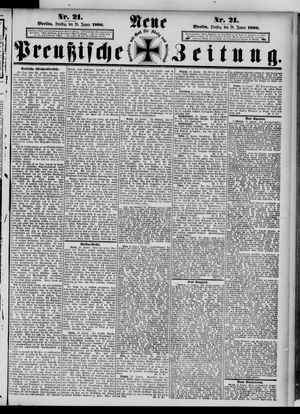 Neue preußische Zeitung vom 26.01.1886