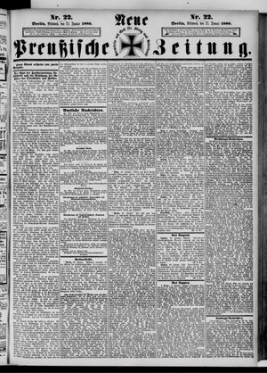 Neue preußische Zeitung vom 27.01.1886
