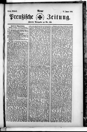 Neue preußische Zeitung vom 27.01.1886