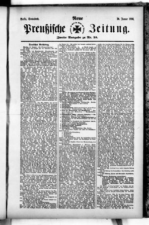 Neue preußische Zeitung vom 30.01.1886