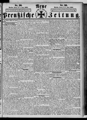 Neue preußische Zeitung vom 31.01.1886