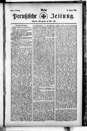 Neue preußische Zeitung vom 31.01.1886