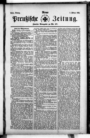 Neue preußische Zeitung vom 02.02.1886