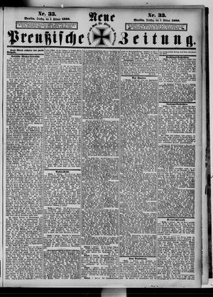 Neue preußische Zeitung vom 09.02.1886