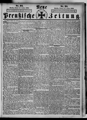 Neue preußische Zeitung vom 10.02.1886