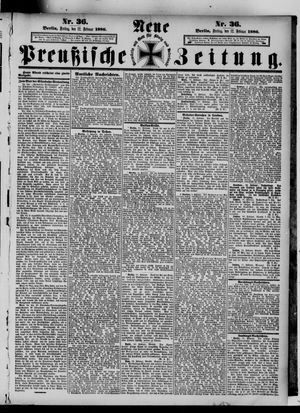 Neue preußische Zeitung on Feb 12, 1886