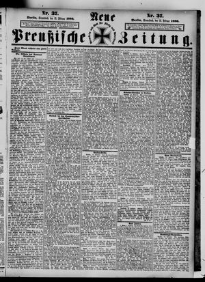 Neue preußische Zeitung vom 13.02.1886