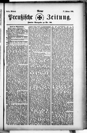 Neue preußische Zeitung on Feb 17, 1886