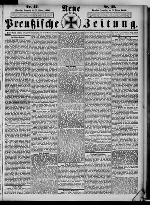Neue preußische Zeitung on Feb 25, 1886