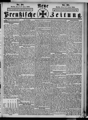 Neue preußische Zeitung on Feb 26, 1886
