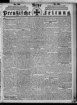 Neue preußische Zeitung on Feb 27, 1886