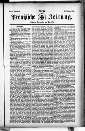 Neue preußische Zeitung on Feb 27, 1886