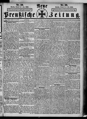 Neue preußische Zeitung vom 03.03.1886