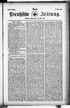 Neue preußische Zeitung vom 07.03.1886
