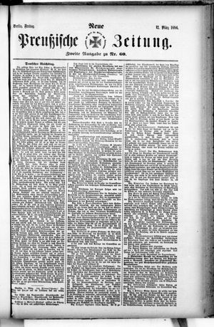 Neue preußische Zeitung vom 12.03.1886