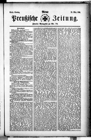 Neue preußische Zeitung vom 28.03.1886