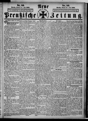 Neue preußische Zeitung vom 07.04.1886