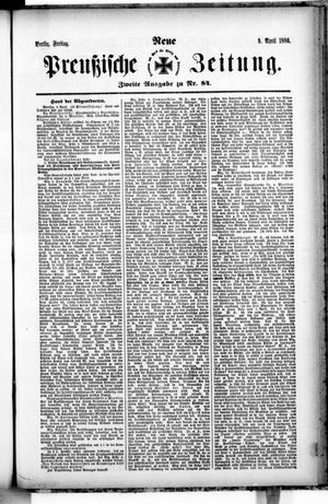 Neue preußische Zeitung vom 09.04.1886