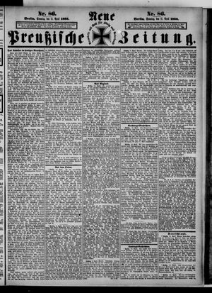 Neue preußische Zeitung vom 11.04.1886